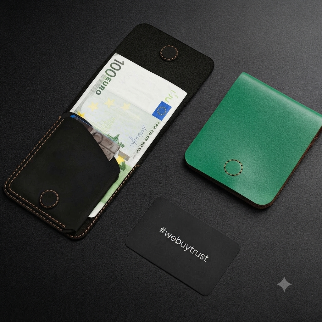 Handcrafted Minimalist 100% Genuine Leather Bifold Wallet — Community Batch