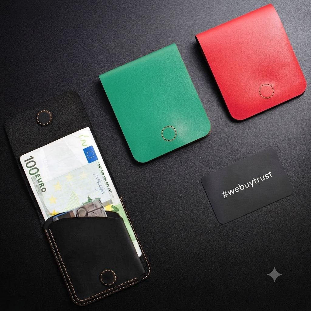 Handcrafted Minimalist 100% Genuine Leather Bifold Wallet — Community Batch
