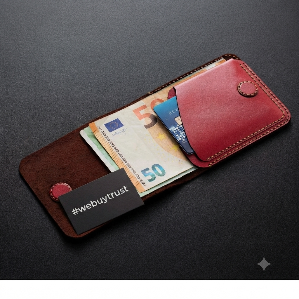 Handcrafted Minimalist 100% Genuine Leather Bifold Wallet — Community Batch