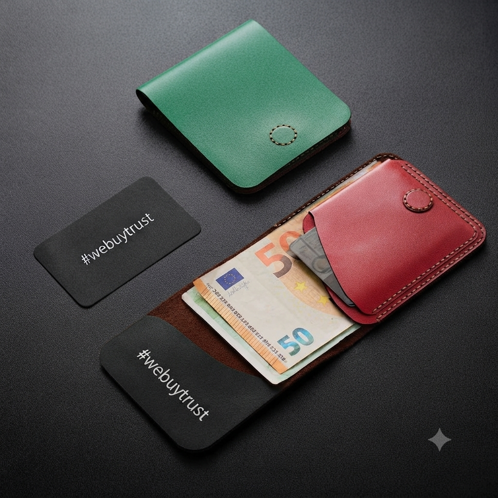 Handcrafted Minimalist 100% Genuine Leather Bifold Wallet — Community Batch