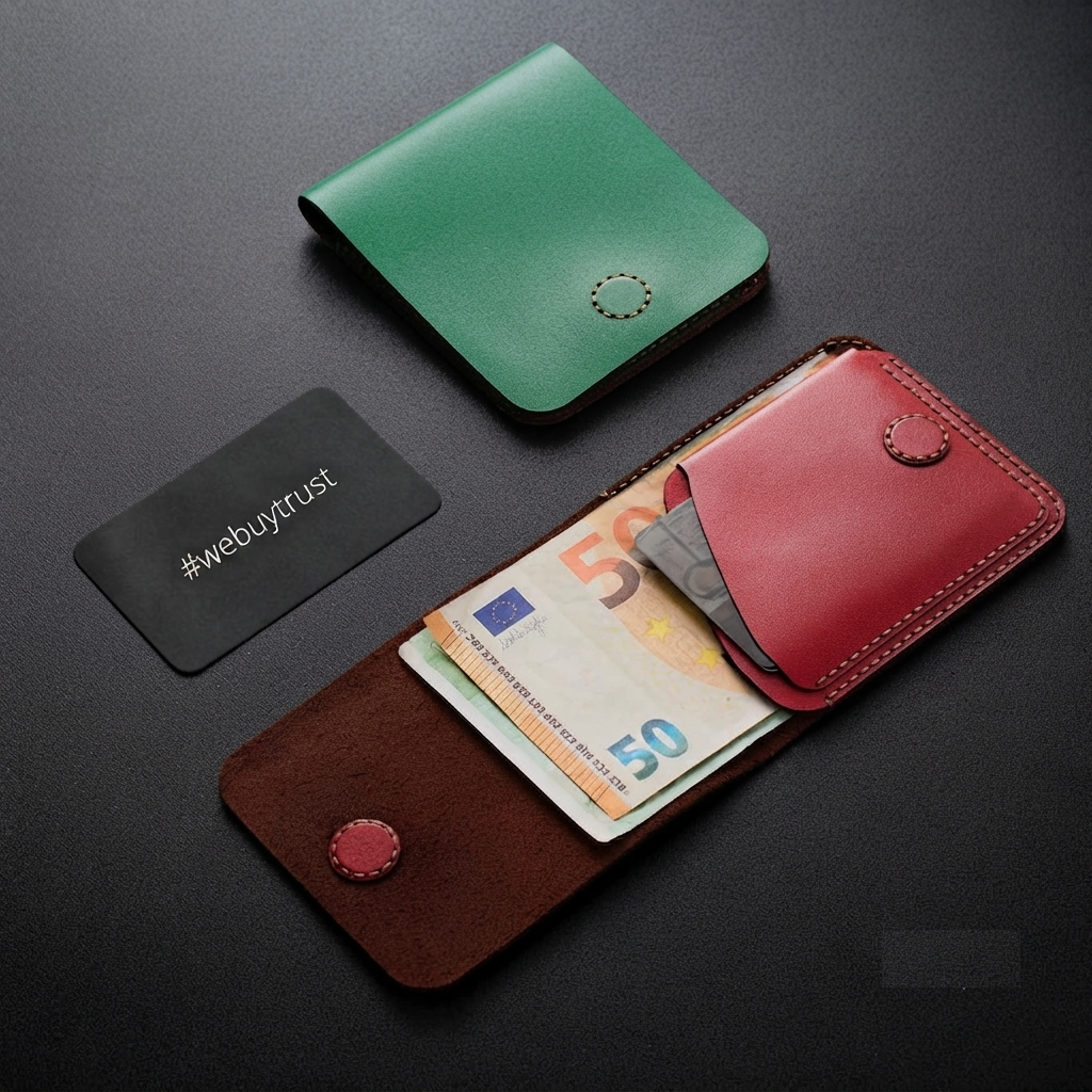 Handcrafted Minimalist 100% Genuine Leather Bifold Wallet — Community Batch